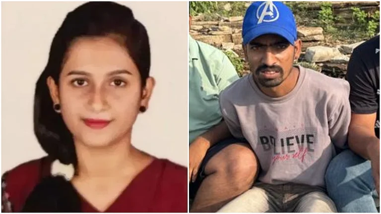L: Victim Yashashree Shinde | R: Accused Dawood Sheikh | - X/@HateDetectors/MumbaikarPratik